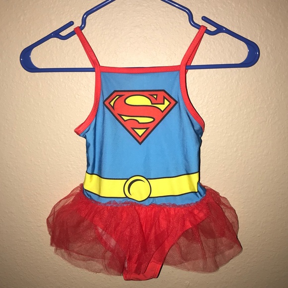 supergirl swimming costume